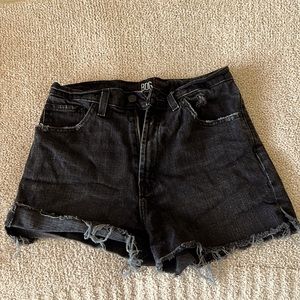 BDG black cutoff shorts